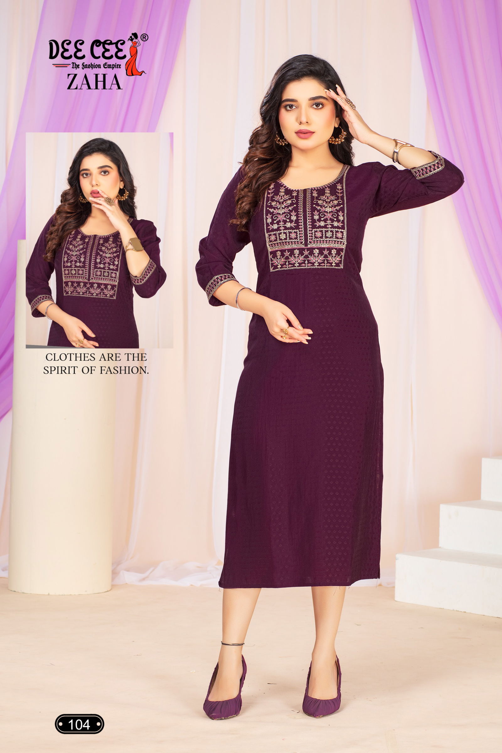 Zaha By Deecee Casual Wear Roman Silk Kurtis Wholesale Shop In Surat
